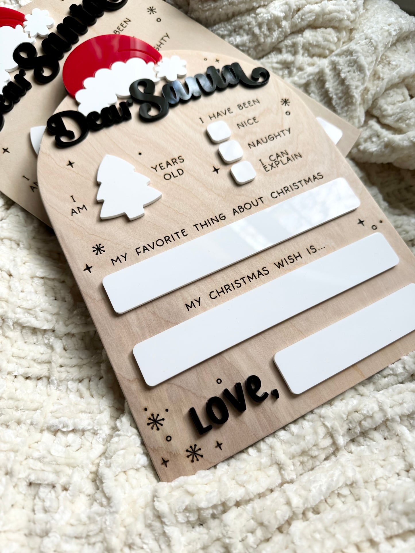 Dear Santa Dry Erase Christmas Board