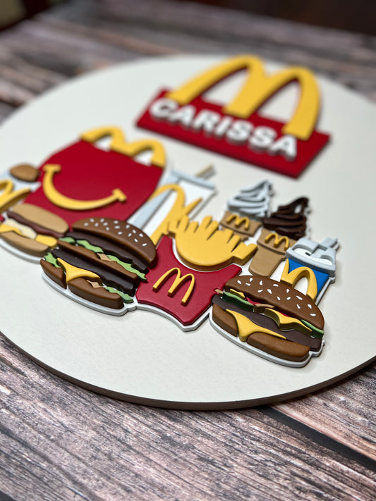 McDonald’s Personalized Nursery/Child Name Sign